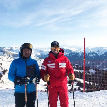 With My Ski teacher Adrien