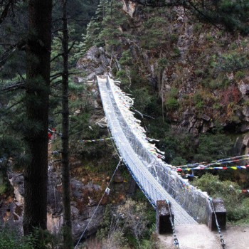 Bridge on the way to Everest Base Camp Trek