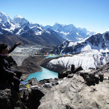 View from Gokyo Peak 5360 Meter