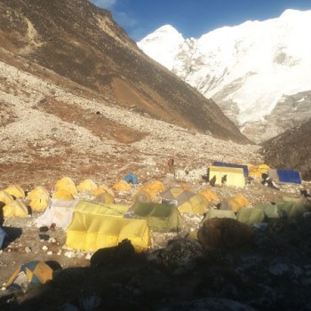 Our Fixed Tent Camp at Island Peak Base Camp