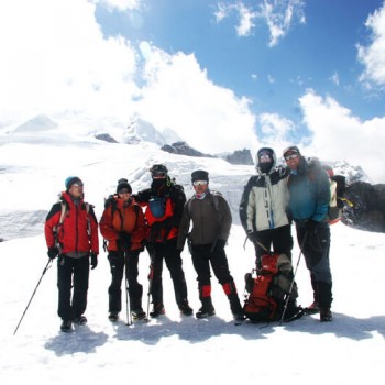 Mera La on Trek to Mera Peak High Camp Day