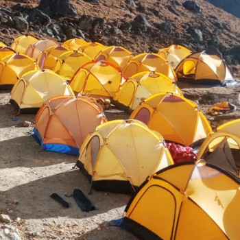 Mera Peak Circuit Camping Tent during Climbing Period
